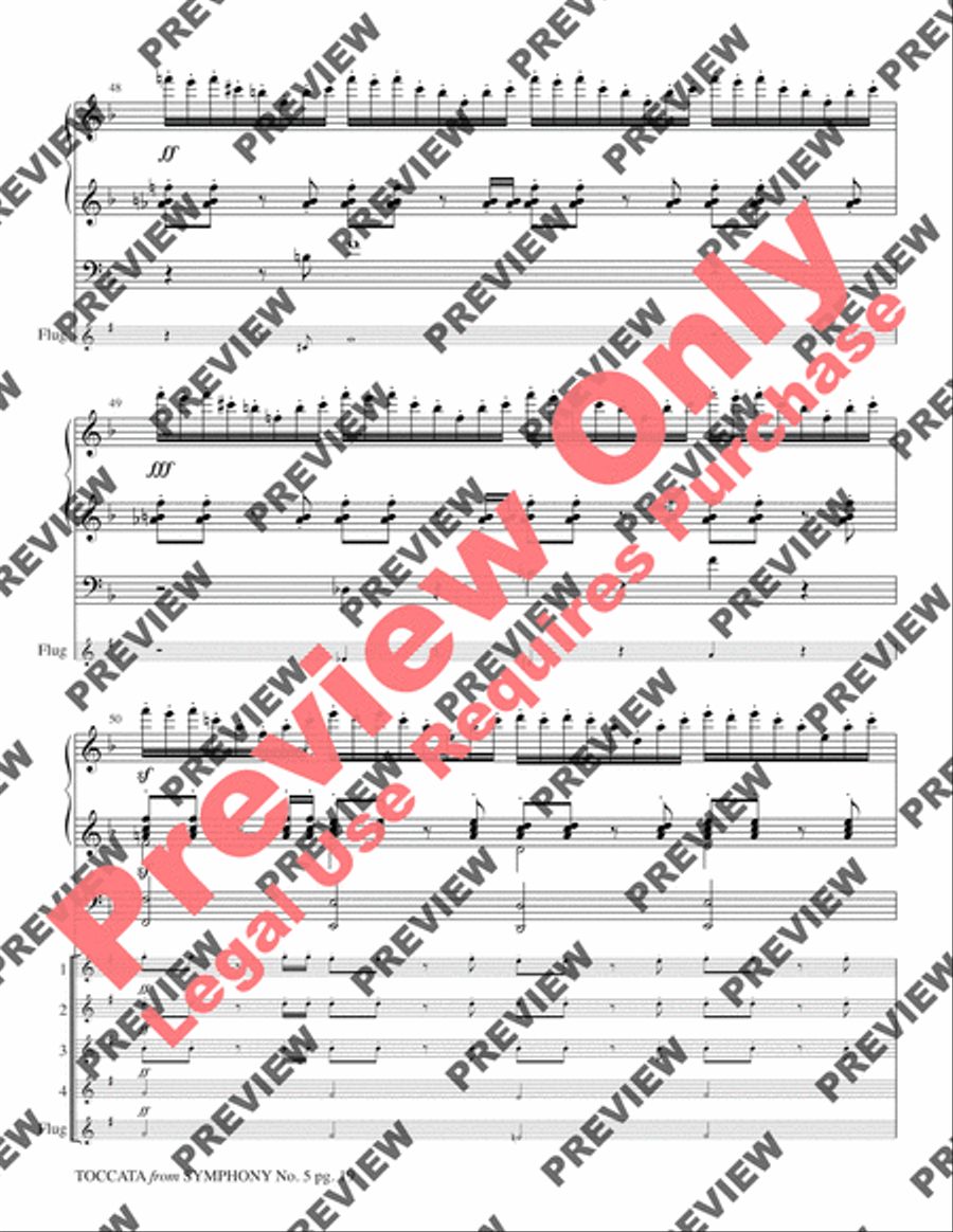 Toccata (from Symphony No. 5) Small Ensemble scores gallery preview page 21