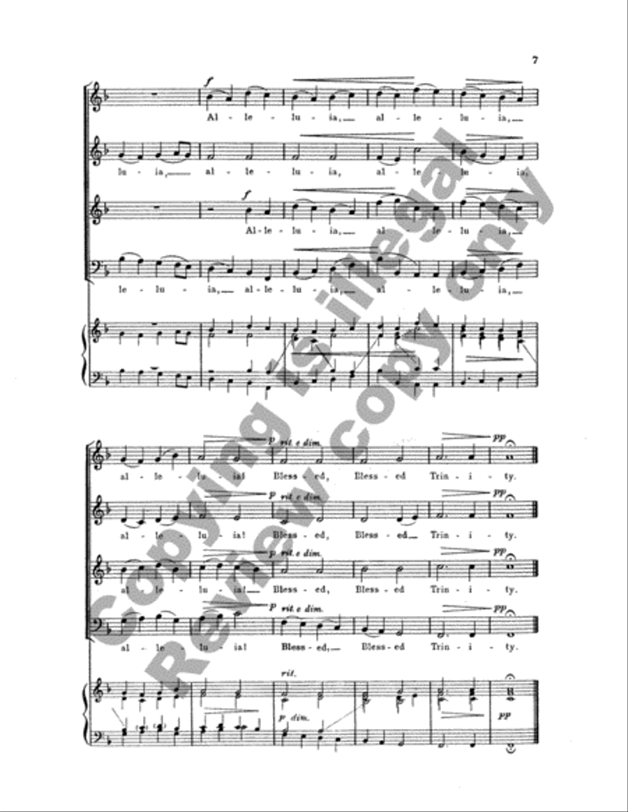 Holy, Holy, Holy 4-Part scores gallery preview page 11