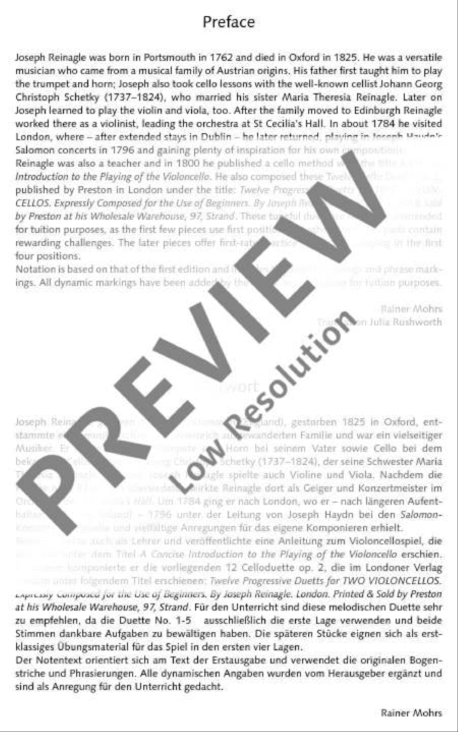12 Progressive Duets Cello scores gallery preview page 4