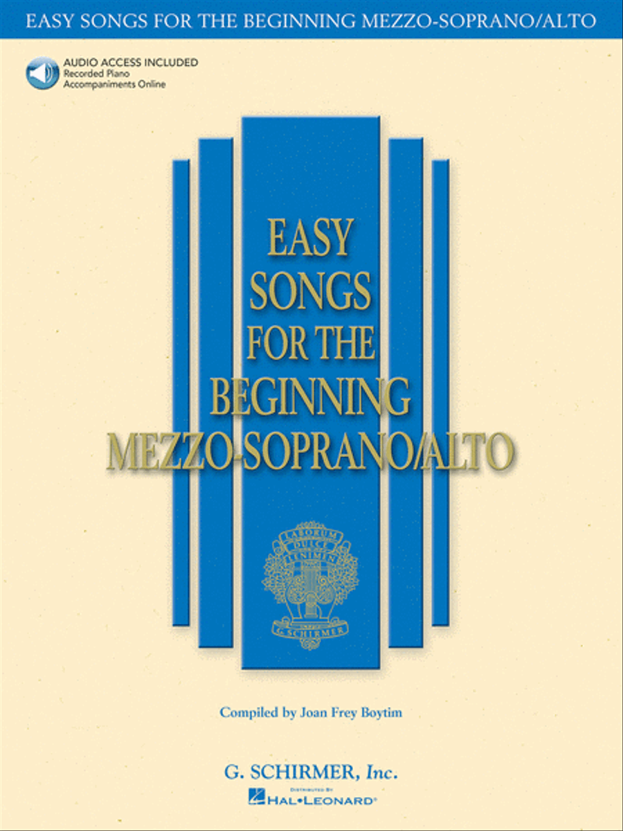 Easy Songs for the Beginning Mezzo-Soprano/Alto Mezzo-Soprano Voice scores gallery preview page 1