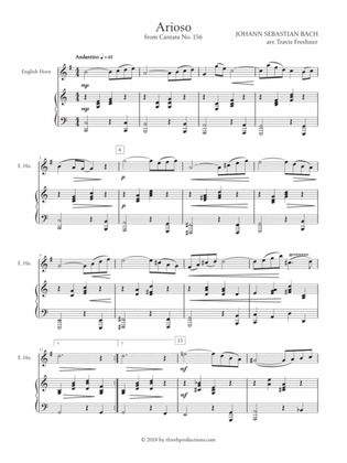 Arioso from Cantata No. 156 (English Horn)