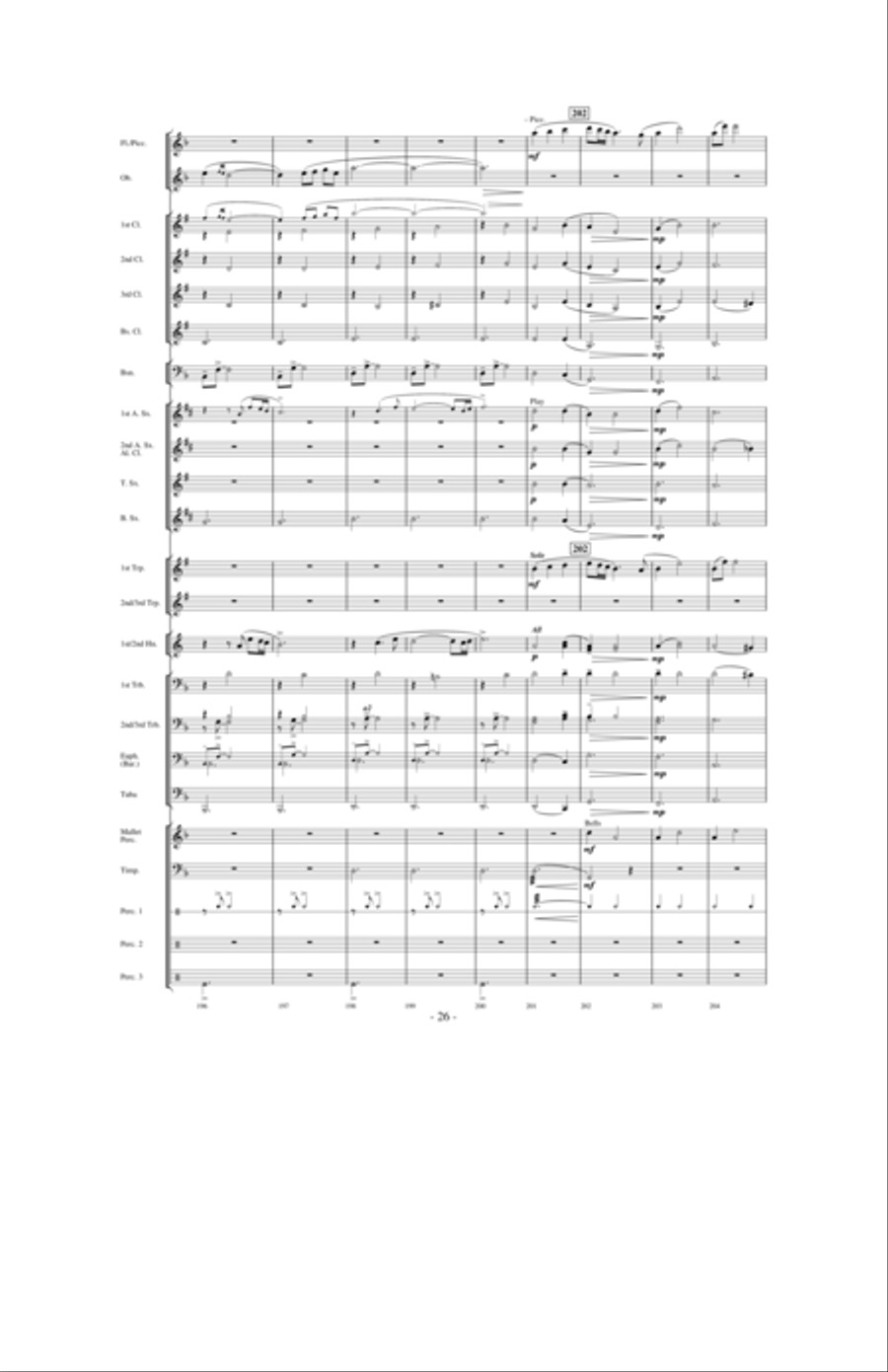 Dragons Fly on the Winds of Time Concert Band scores gallery preview page 25