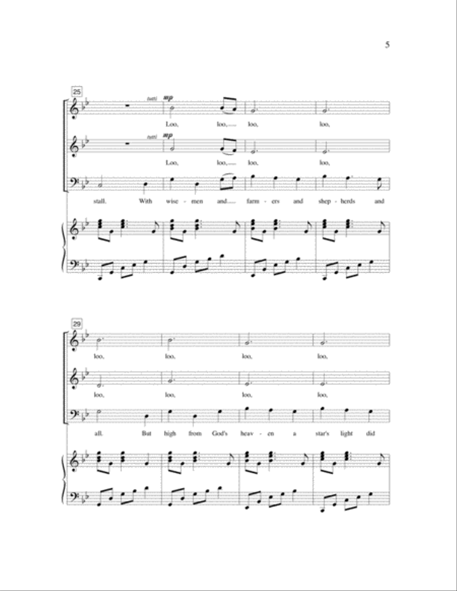 I Wonder as I Wander 3-Part scores gallery preview page 4