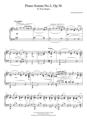 Book cover for Piano Sonata No.2, Op.36 - 2nd Movement