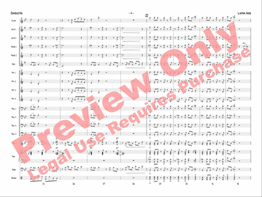 Listen Here Jazz Ensemble scores gallery preview page 25