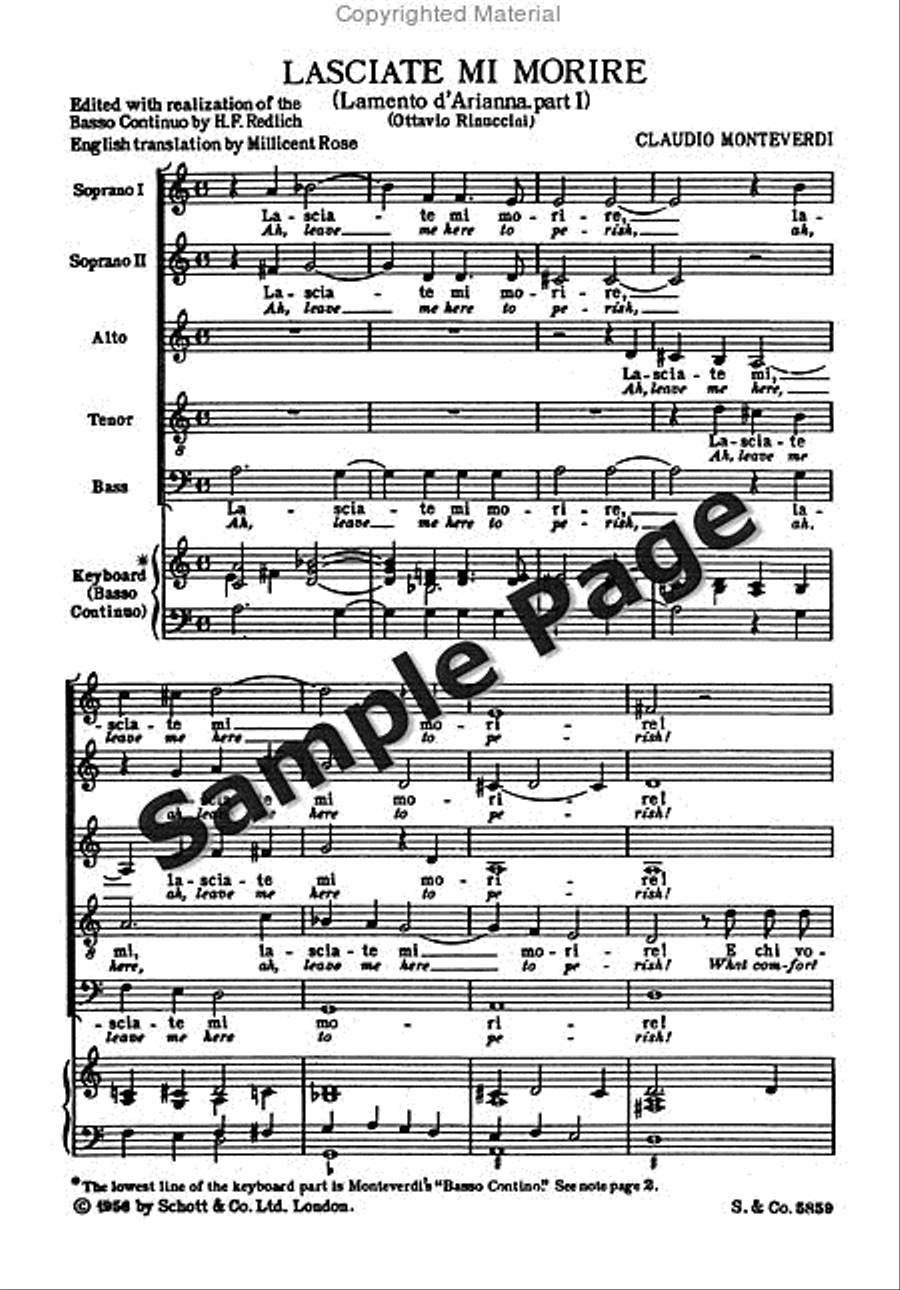 Lamento d'Arianna - Ah, Leave Me Here to Perish SSATB scores gallery preview page 4