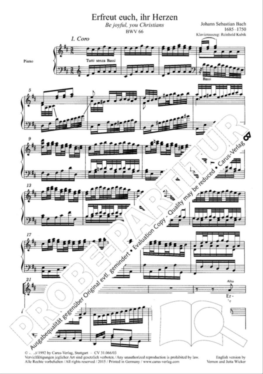 Be joyful, you Christians (Erfreut euch, ihr Herzen) ATB scores gallery preview page 5