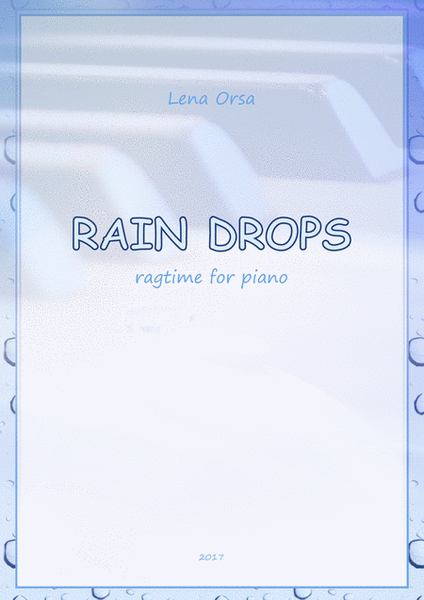 Rain Drops Ragtime for piano image number null