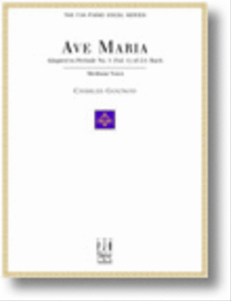 Ave Maria, For Medium Voice and Piano Medium Voice scores gallery preview page 1