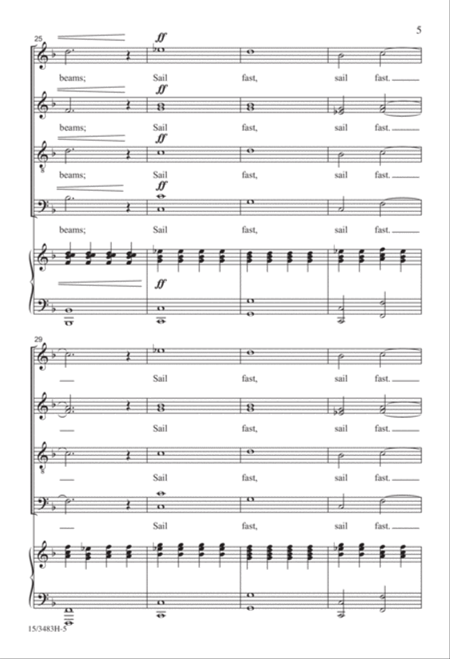 A Song of the Future 4-Part scores gallery preview page 5