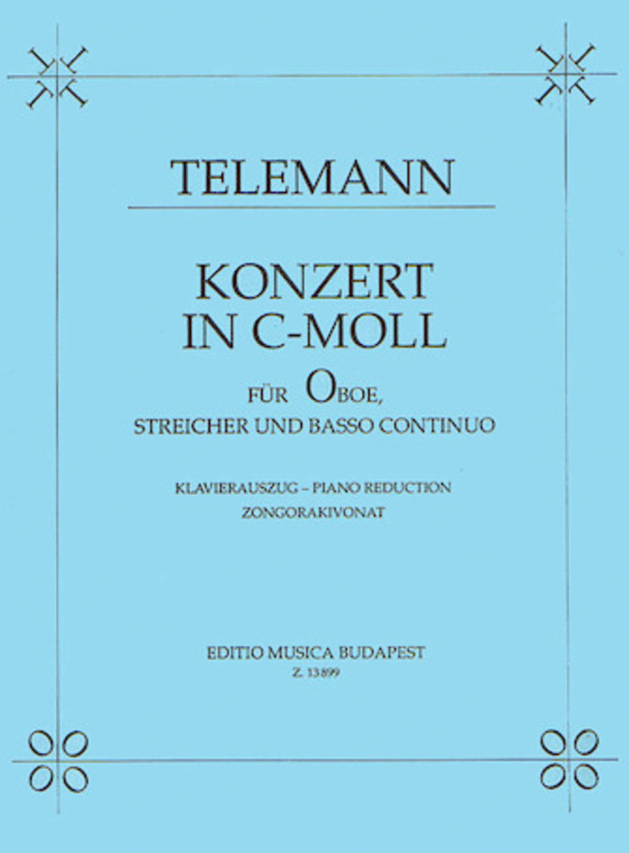 Konzert In C-moll For Oboe, Streicher Und Basso Continuo