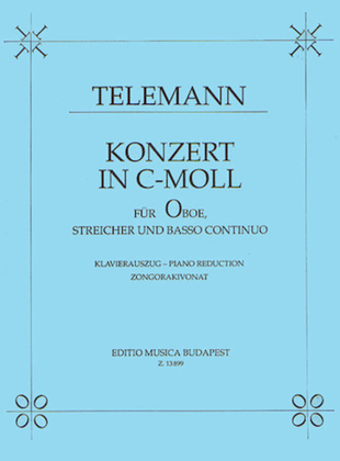 Book cover for Konzert In C-moll For Oboe, Streicher Und Basso Continuo
