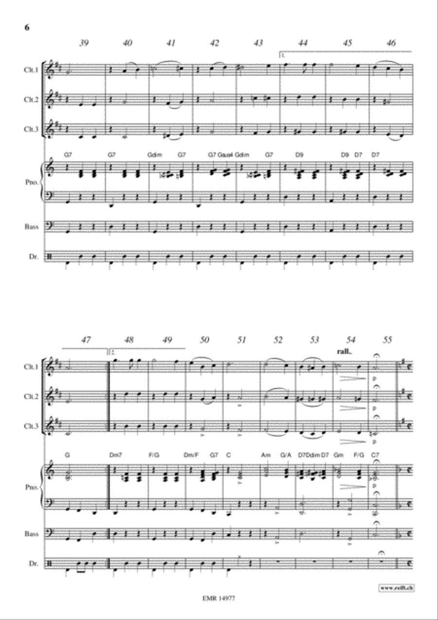 Movie Sequences Movie Sequences Clarinet scores gallery preview page 6