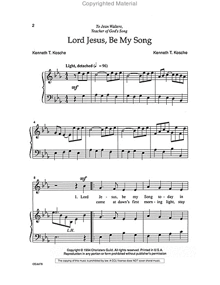Lord Jesus, Be my Song