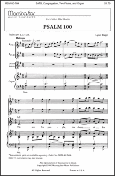 Psalm 100 (Choral Score)