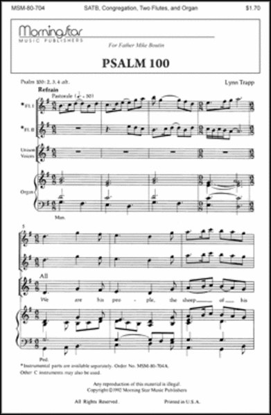 Psalm 100 (Choral Score)