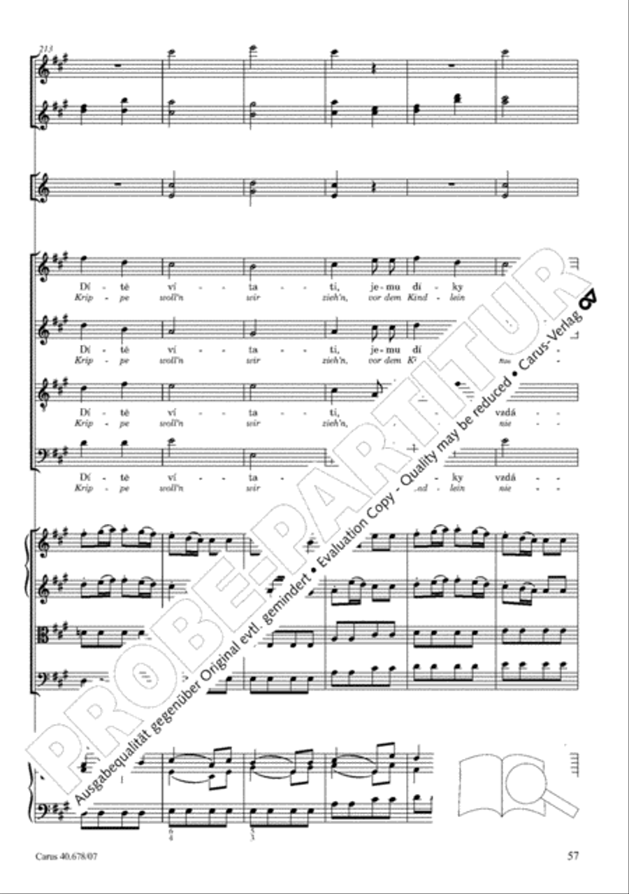Missa pastoralis bohemica 4-Part scores gallery preview page 70