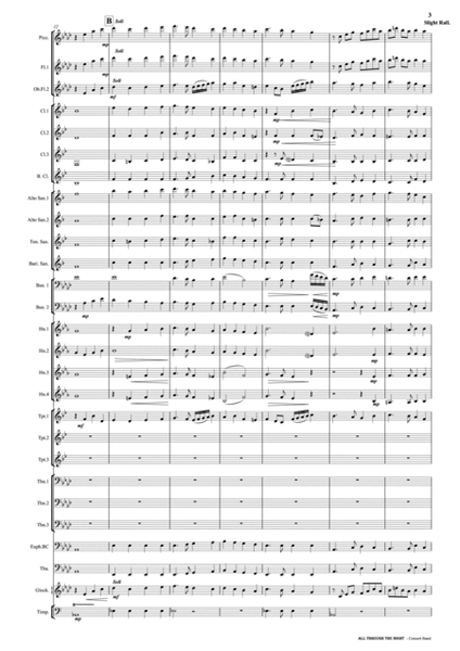 All Through The Night - Concert Band image number null