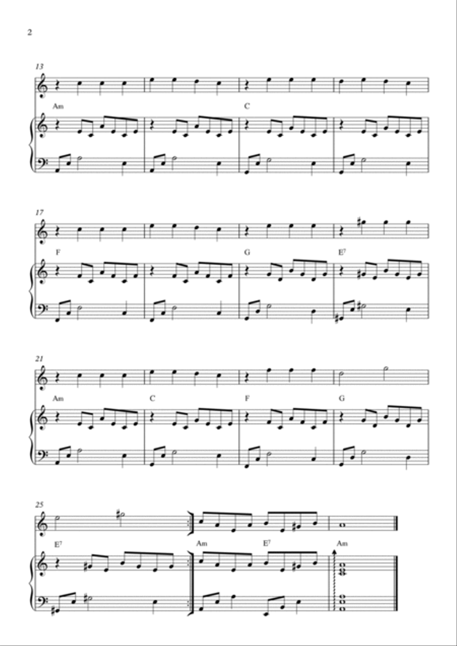 Gravity Falls (main Theme) Soprano Recorder scores gallery preview page 2