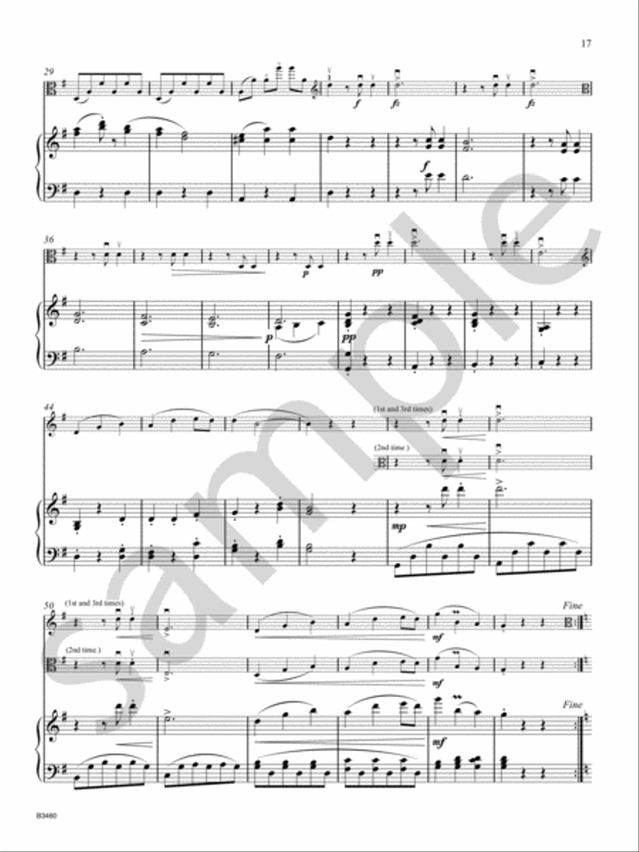 Sonatina Viola scores gallery preview page 9