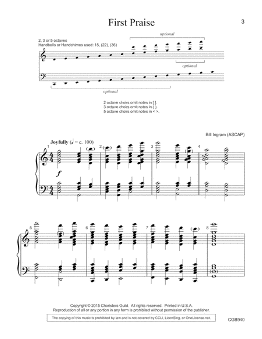 First Praise First Praise Handbell Choir scores gallery preview page 2