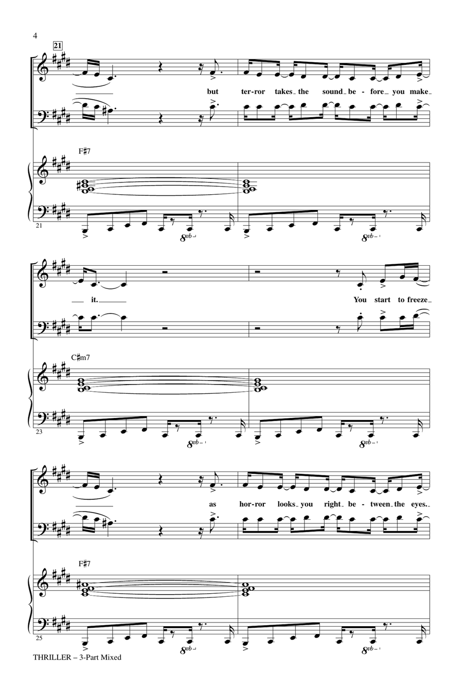 Thriller Thriller 3-Part scores gallery preview page 3