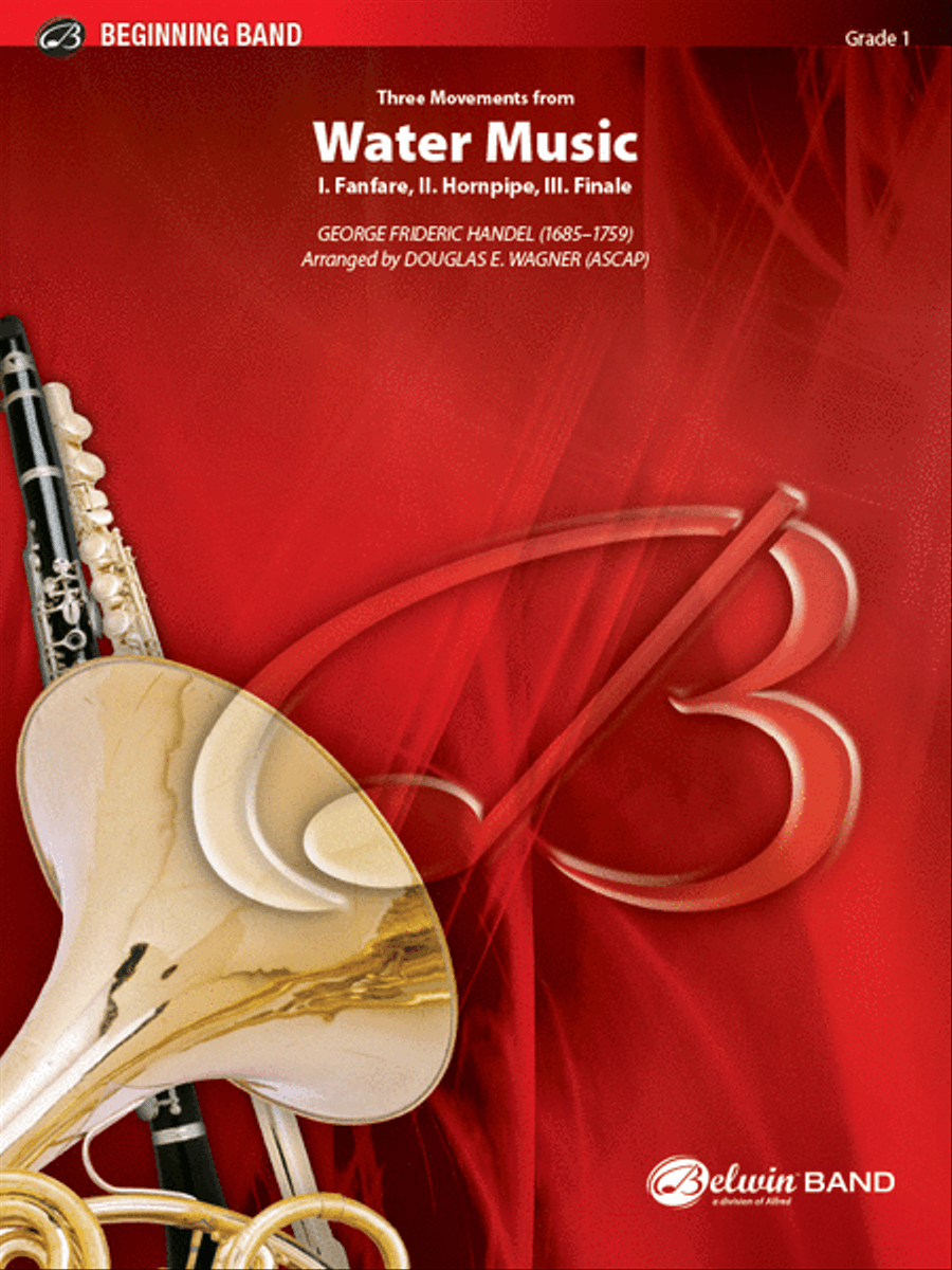 Three Movements from Water Music Concert Band scores gallery preview page 1