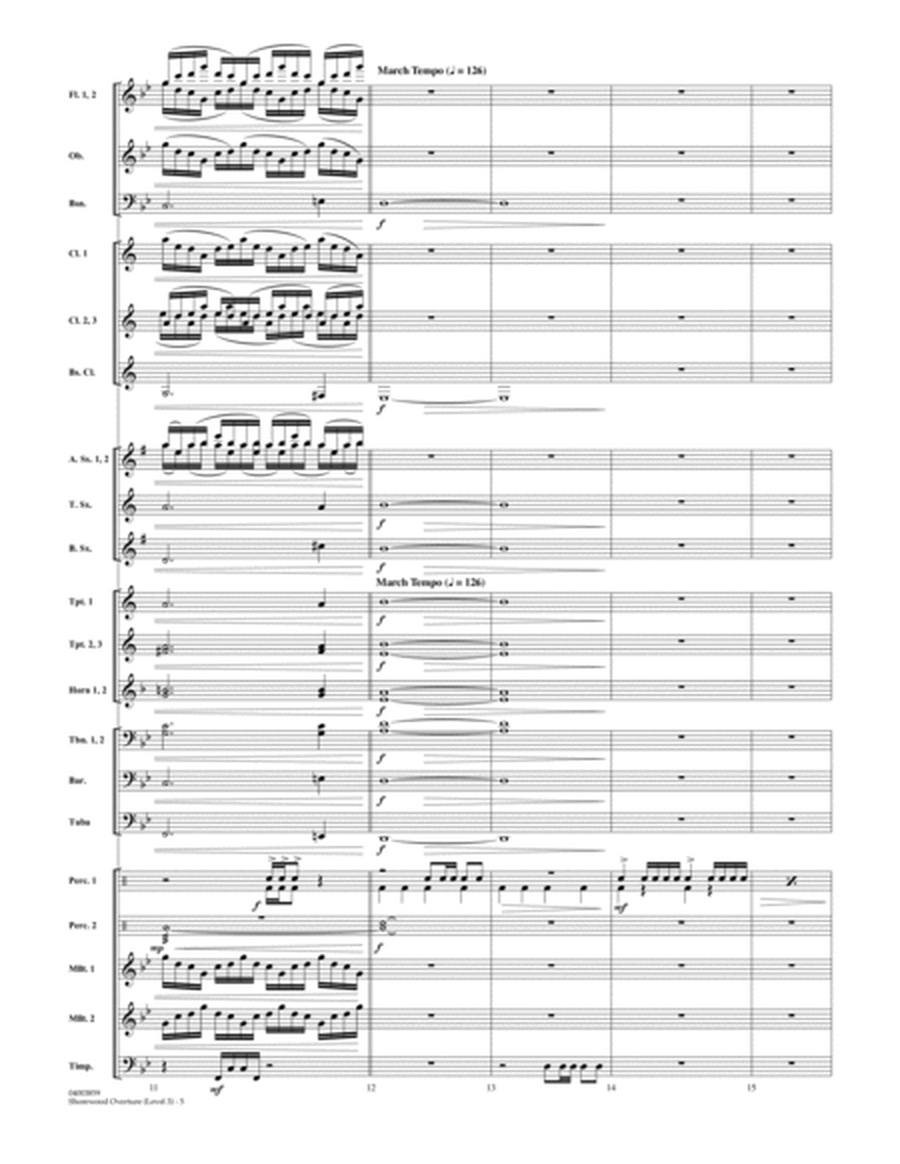 Shorewood Overture (for Multi-level Combined Bands) - Full Score (Level 3)