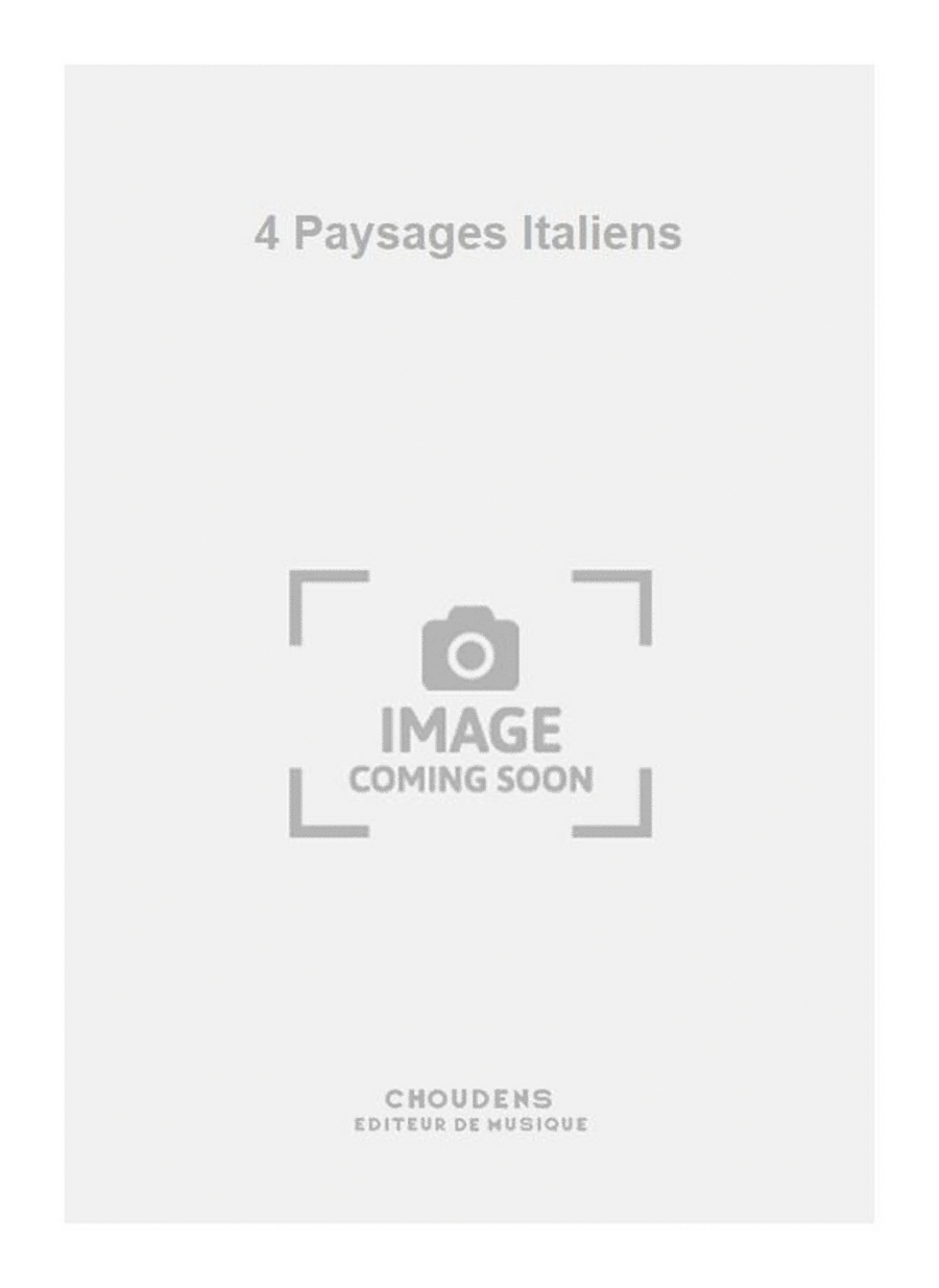4 Paysages Italiens Clarinet Solo scores gallery preview page 1