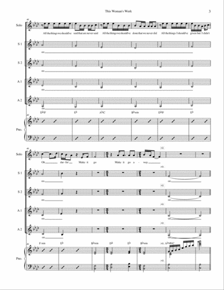 This Woman's Work SSA scores gallery preview page 3