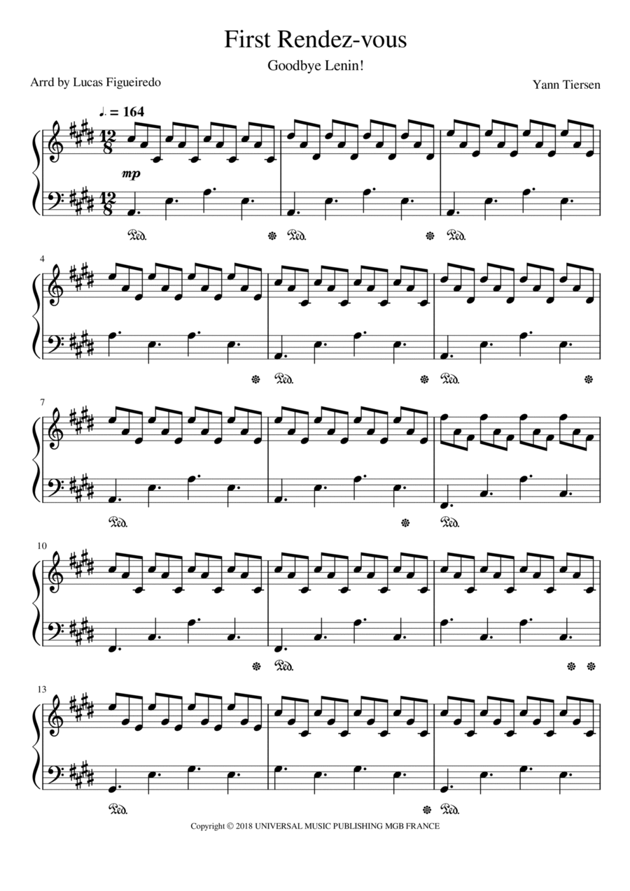 First Rendez-vous Piano Solo scores gallery preview page 1