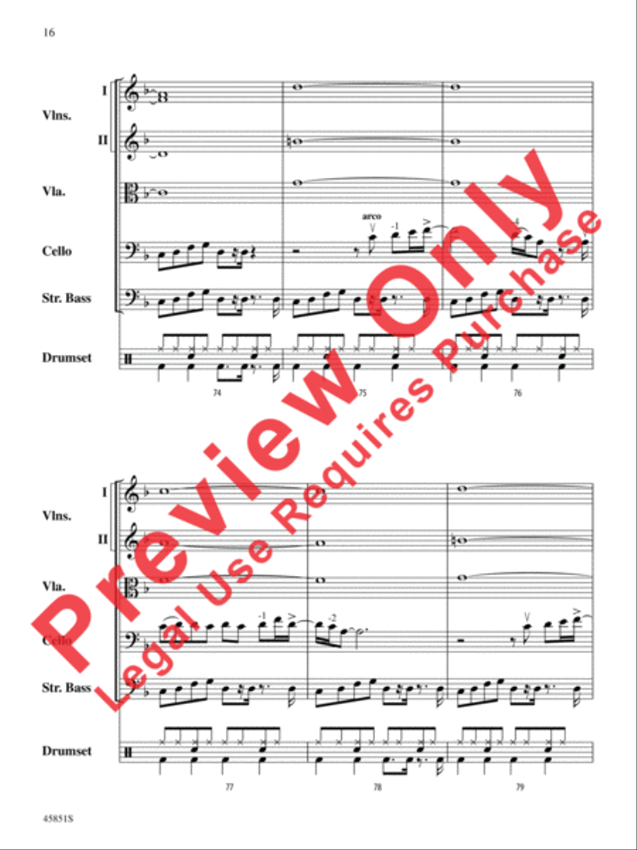 A Halloween Thriller String Orchestra scores gallery preview page 16
