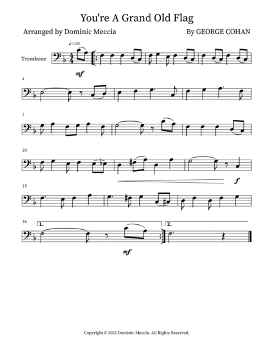 You're A Grand Old Flag You're A Grand Old Flag Brass Duet scores gallery preview page 2