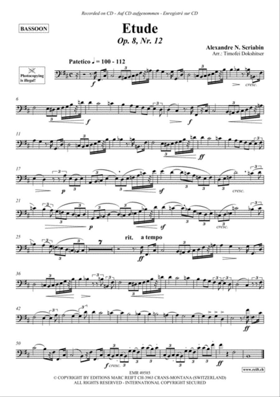 Etude Bassoon Solo scores gallery preview page 2