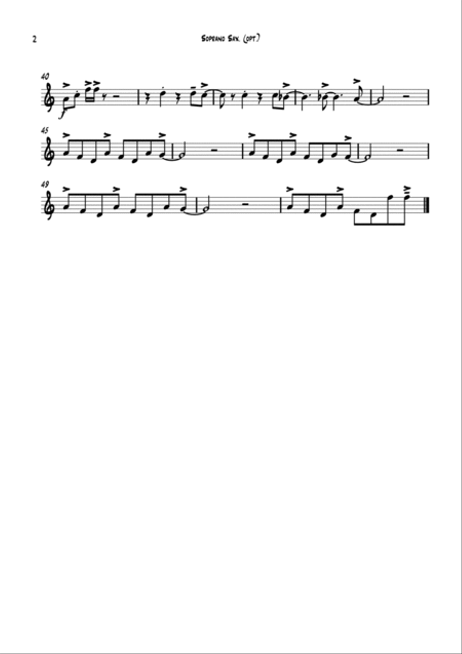Thank You Thank You Saxophone Quartet scores gallery preview page 5