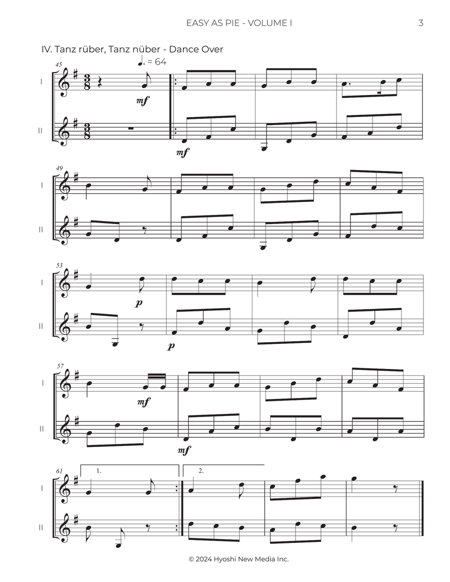 Easy As Pie, Vol. I Mandolin scores gallery preview page 4