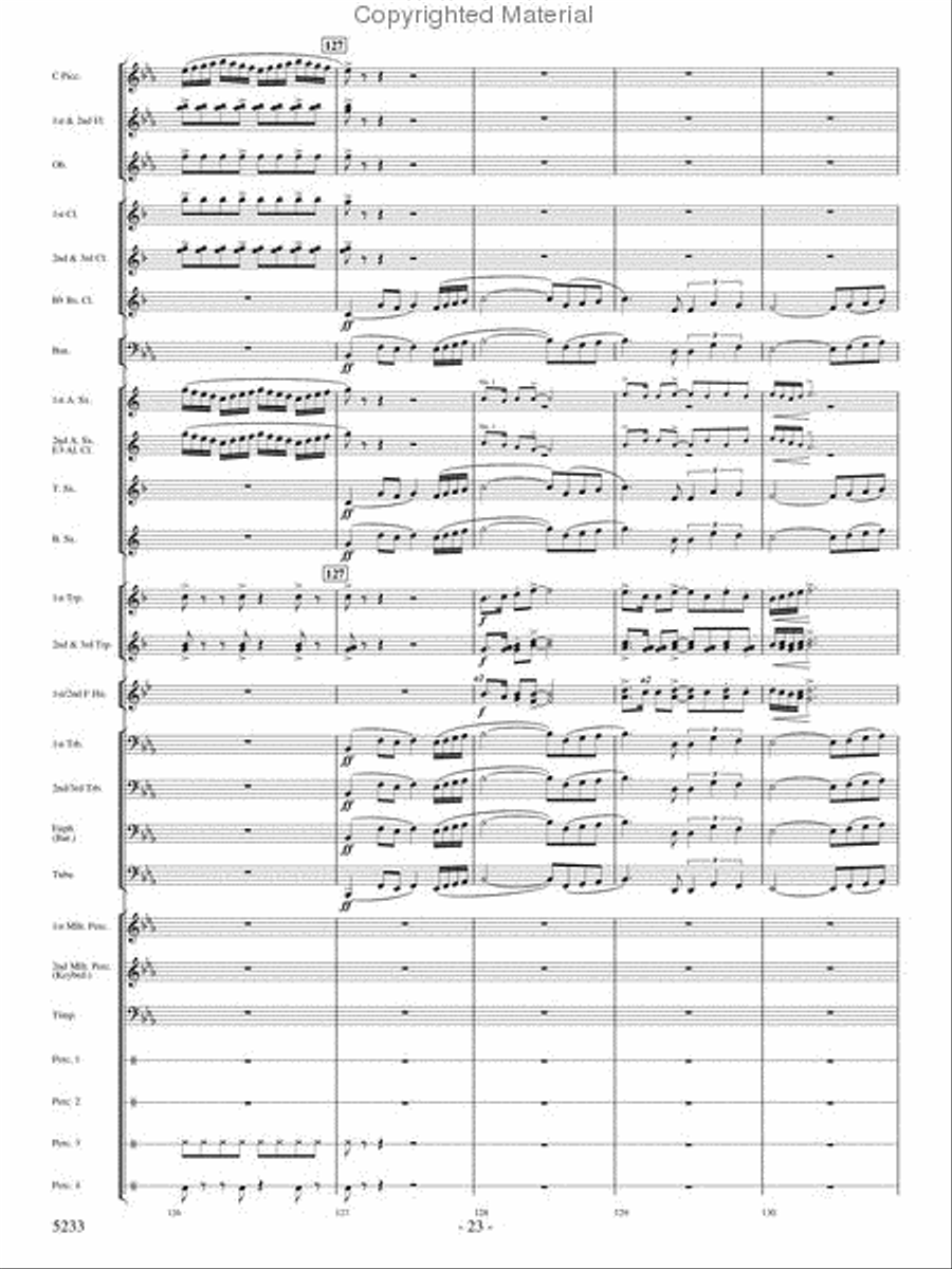 Upon These Wings Concert Band scores gallery preview page 22