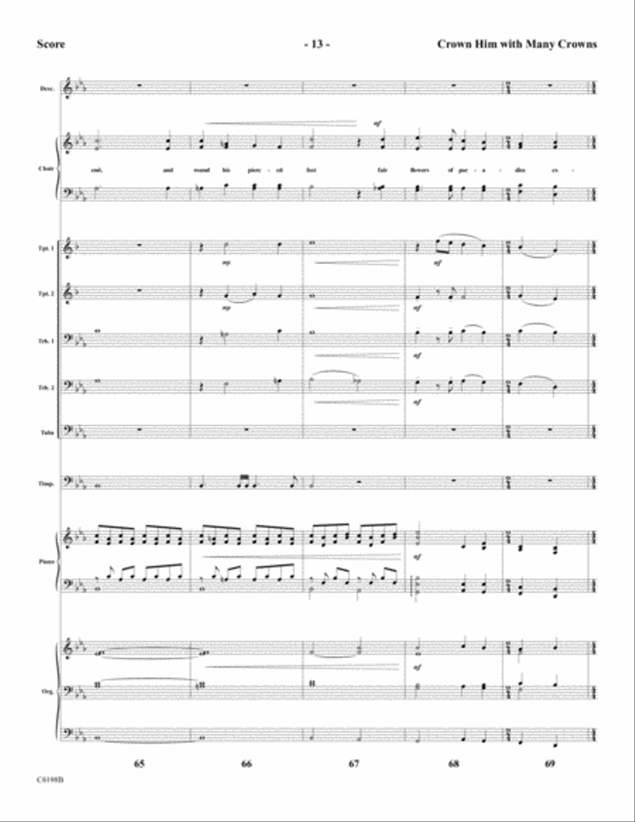Crown Him With Many Crowns Choir scores gallery preview page 15