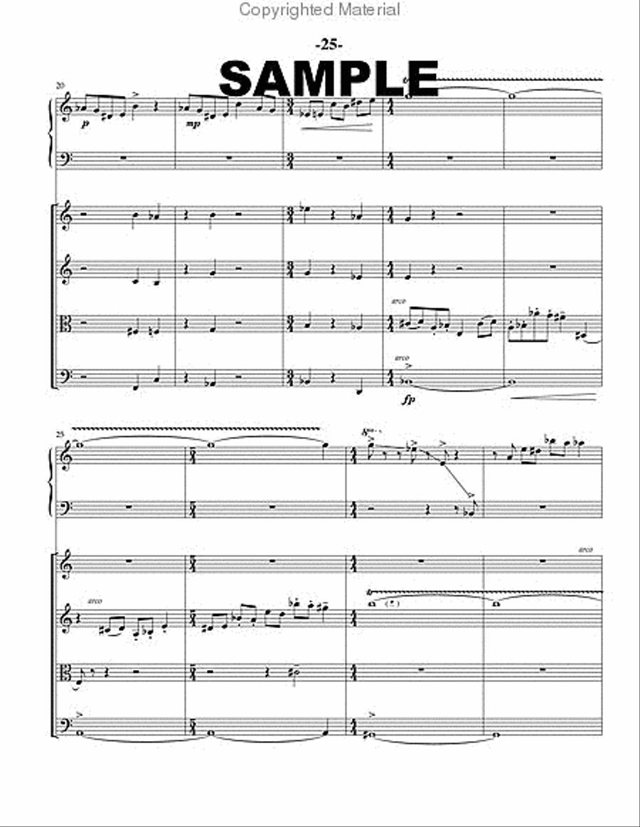 of lost dreams and chocolate String Quartet scores gallery preview page 7