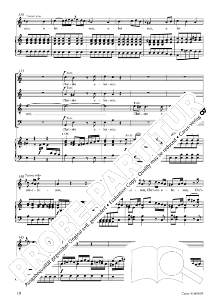 Grosse Mariazeller Messe in C 4-Part scores gallery preview page 19