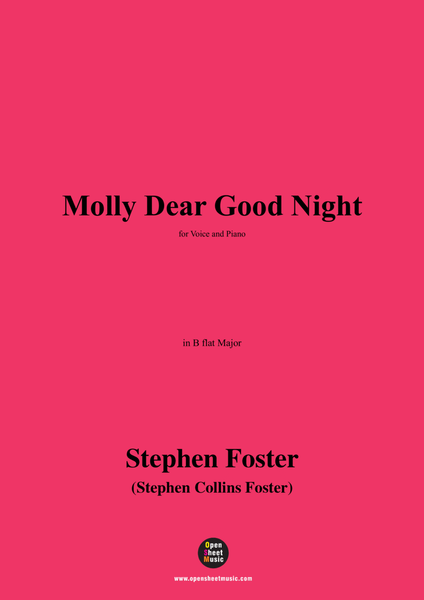 S. Foster-Molly Dear Good Night,in B flat Major
