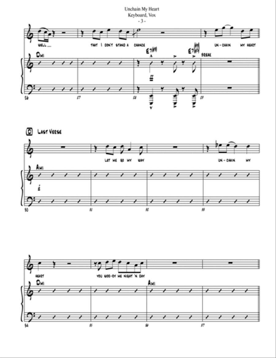 Unchain My Heart Unchain My Heart Large Ensemble scores gallery preview page 6