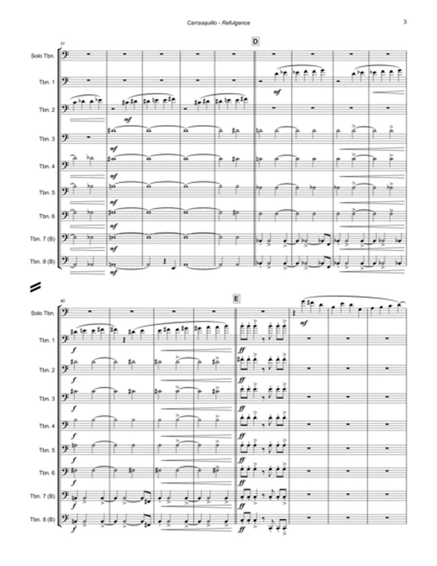 Refulgence for Solo Trombone and 8-part Trombone Ensemble image number null
