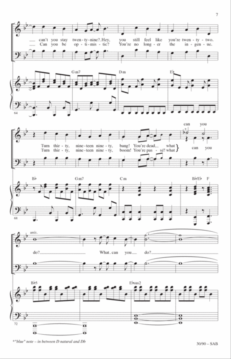 30/90 (from tick, tick... BOOM!) (arr. Roger Emerson) 3-Part scores gallery preview page 6