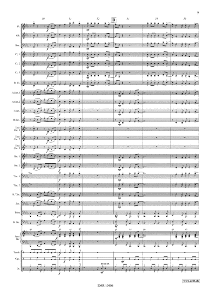 La Bamba Concert Band scores gallery preview page 8