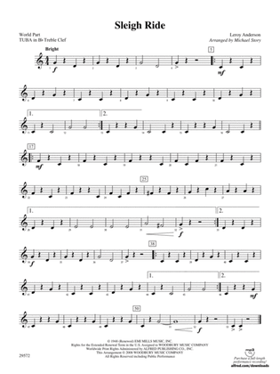 Sleigh Ride: (wp) B-flat Tuba T.C.