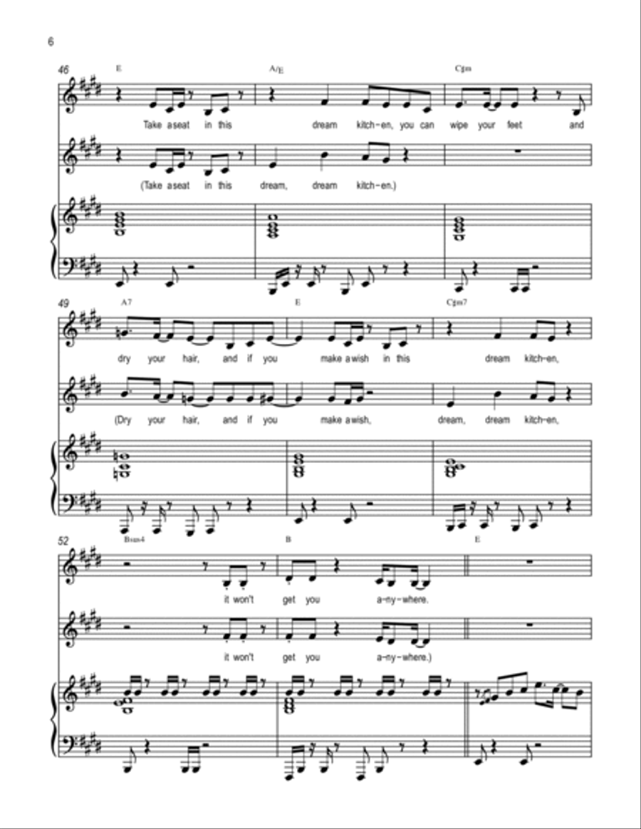 Dream Kitchen Dream Kitchen Voice scores gallery preview page 6