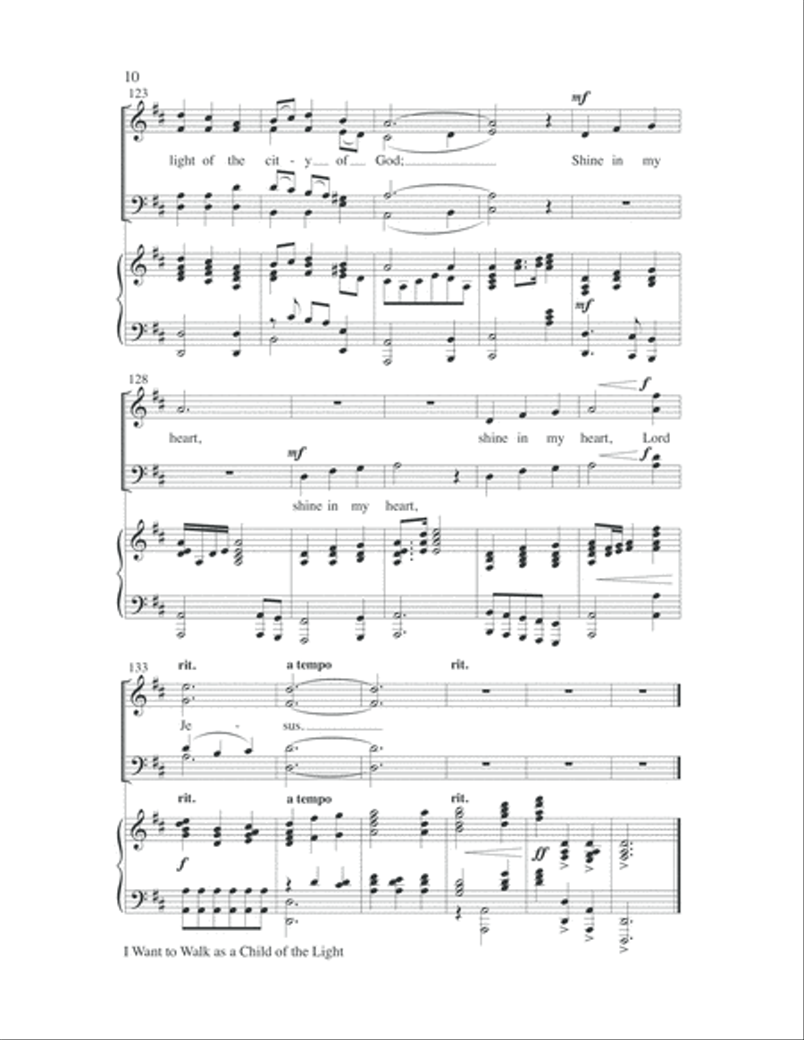 I Want to Walk as a Child of the Light Choir scores gallery preview page 10