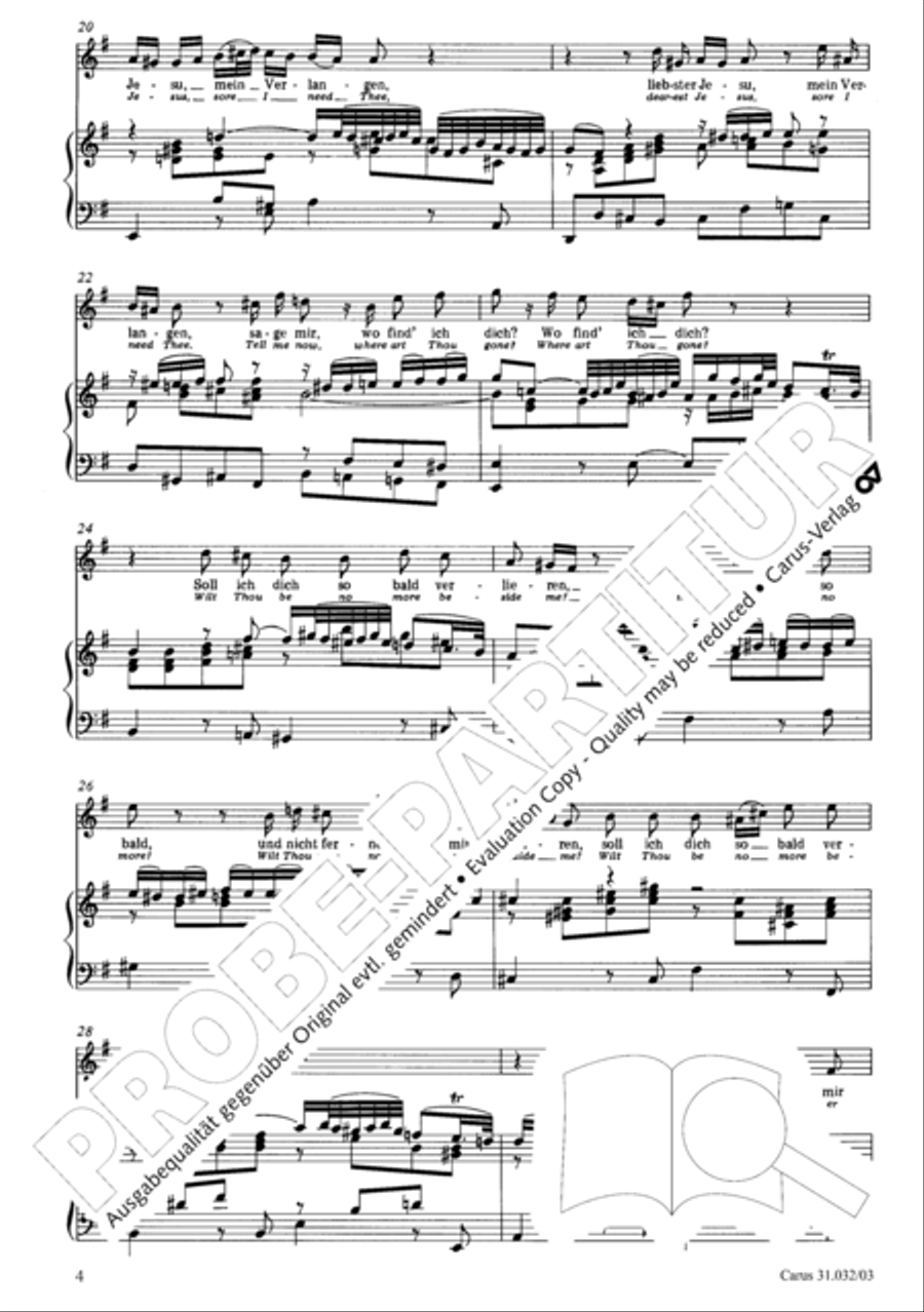 Dearest Jesus, sore I need Thee (Liebster Jesu, mein Verlangen) 4-Part scores gallery preview page 5