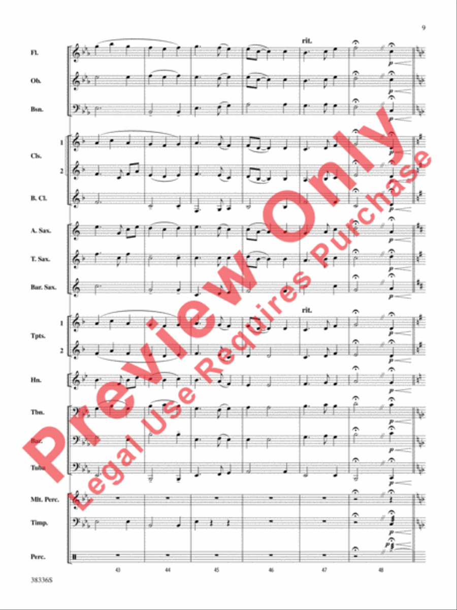 Ye Banks and Braes Concert Band scores gallery preview page 10